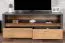 Meuble TV Selun 13, Couleur : Chêne brun foncé / Gris - 53 x 130 x 53 cm (H x L x P)