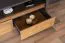 Meuble TV Selun 13, Couleur : Chêne brun foncé / Gris - 53 x 130 x 53 cm (H x L x P)
