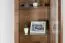 Vitrine Selun 10, Couleur : Chêne brun foncé - 197 x 50 x 43 cm (H x L x P)