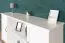 Commode Badus 04, Couleur : Blanc - 82 x 169 x 44 cm (h x l x p)