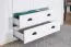 Chambre à coucher complète - Ensemble C Segnas, 4 pièces, Couleur : Pin blanc / Chêne brun