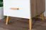 Vitrine Hohgant 09 | Chêne / Blanc | 209 x 50 x 42 cm | Design moderne et espace optimisé