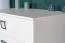 Chambre d'enfant - Commode Benjamin 06, Couleur : Blanc - Dimensions : 89 x 84 x 56 cm (H x L x P)