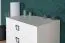 Chambre d'enfant - Commode Benjamin 06, Couleur : Blanc - Dimensions : 89 x 84 x 56 cm (H x L x P)