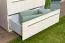 Table de nuit Siumu 18 | Beige & Beige brillant | 43 x 45 x 40 cm | 2 tiroirs Soft Close