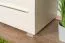 Table de nuit Siumu 18 | Beige & Beige brillant | 43 x 45 x 40 cm | 2 tiroirs Soft Close