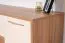 Vitrine Gataivai 28 | Beige brillant & noyer | 115 x 96 x 41 cm | Design contemporain