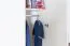 Armoire brillant, Couleur: Blanc / Blanc - Dimensions: 224 x 227 x 56 cm (H x L x P)