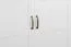 Armoire à portes battantes / penderie Lotofaga 17, Couleur : Blanc / Noyer - 227 x 291 x 59 cm (H x L x P)