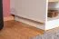 Table basse rectangulaire avec deux niches Gremda 04 | Chêne / Blanc | 100 x 60 x 46 cm | Style moderne | Bords ABS