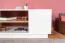 Table basse rectangulaire avec deux niches Gremda 04 | Chêne / Blanc | 100 x 60 x 46 cm | Style moderne | Bords ABS