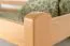 Lits superposés 90 x 200 cm pour adultes "Easy Premium Line" K17/n, hêtre massif laqué naturel, convertibles