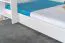 Lits superposés pour adultes "Easy Premium Line" K18/h avec couchage et 2 caches, tête de lit ajourée, Hêtre massif blanc - Couchage : 90 x 200 cm, Convertibles