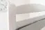 Lits superposés pour adultes "Easy Premium Line" K18/h avec couchage et 2 caches, tête de lit ajourée, Hêtre massif blanc - Couchage : 90 x 200 cm, Convertibles