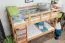 Lits superposés pour adultes "Easy Premium Line" K18/n, tête de lit ajourée, hêtre massif naturel - 90 x 190 cm, (L x l) séparable