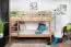 Lits superposés pour adultes "Easy Premium Line" K18/n, tête de lit ajourée, hêtre massif naturel - 90 x 190 cm, (L x l) séparable