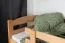 Lits superposés pour adultes "Easy Premium Line" K18/n, tête de lit ajourée, hêtre massif naturel - 90 x 190 cm, (L x l) séparable