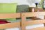 Lits superposés pour adultes "Easy Premium Line" K18/n, tête de lit ajourée, hêtre massif naturel - 90 x 190 cm, (L x l) séparable