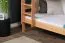 Lits superposés pour adultes "Easy Premium Line" K18/n, tête de lit ajourée, hêtre massif naturel - 90 x 190 cm, (L x l) séparable