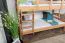 Lits superposés pour adultes "Easy Premium Line" K18/n, tête de lit ajourée, hêtre massif naturel - 90 x 190 cm, (L x l) séparable