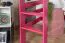 Lit mezzanine 90 x 190 cm, "Easy Premium Line" K22/n, bois de hêtre massif laqué rose, divisible