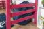 Lit mezzanine 90 x 190 cm, "Easy Premium Line" K22/n, bois de hêtre massif laqué rose, divisible
