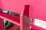 Lit mezzanine 90 x 200 cm, "Easy Premium Line" K22/n, bois de hêtre massif laqué rose, divisible