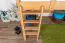 Lit mezzanine pour adultes "Easy Premium Line" K23/n, hêtre massif laqué naturel, divisible - couchage : 120 x 190 cm