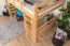 Lit mezzanine 140 x 190 cm "Easy Premium Line" K23/n, hêtre massif verni naturel, divisible