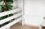 Lit mezzanine "Easy Premium Line" K23/n, hêtre massif laqué blanc, divisible - Surface de couchage : 120 x 190 cm