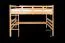 Lit mezzanine 120 x 200 cm "Easy Premium Line" K23/n, hêtre massif laqué couleur cerisier, divisible