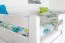 Lits superposés pour adultes "Easy Premium Line" K24/n, tête et pied de lit droits, en hêtre massif laqué blanc - Surface de couchage : 120 x 190 cm, séparable