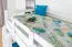 Lits superposés pour adultes "Easy Premium Line" K24/n, tête et pied de lit droits, en hêtre massif laqué blanc - Surface de couchage : 120 x 190 cm, séparable