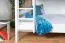 Lits superposés 140 x 200 cm pour adultes "Easy Premium Line" K24/n, tête et pied de lit droits, en hêtre massif laqué blanc, séparable