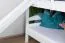 Lit superposé blanc avec toboggan 80 x 200 cm | Hêtre massif laqué blanc | Séparable en 2 lits simples | Easy Premium Line K26/n