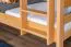Lit superposé avec toboggan 90 x 190 cm | Hêtre massif naturel | Séparable en 2 lits simples | Easy Premium Line K28/n