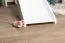 Lit mezzanine blanc avec toboggan 120 x 200 cm | Bois massif hêtre | Transformable en lit simple | Easy Premium Line K31/n
