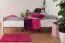 Lit junior Easy Premium Line K7 | 140 x 200 cm | Hêtre massif blanc laqué | Design moderne & stabilité