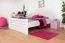 Lit junior Easy Premium Line K7 | 140 x 200 cm | Hêtre massif blanc laqué | Design moderne & stabilité