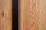 Commode Slatina 10, Couleur : Chêne / Noir, massif partiel - Dimensions : 71 x 140 x 45 cm (H x L x P)