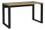 Bureau "Merosina" 01, Couleur : Chêne Artisan / Noir - Dimensions : 75 x 135 x 65 cm (H x L x P)