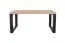 Table basse "Prizren" 02, Chêne artisan / Noir mat, 105 x 60 x 50 cm, convient comme table d'appoint pour le salon, la chambre à coucher, la chambre d'enfants, la chambre d'adolescents