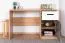 Bureau ado Sallingsund 08 | 76 x 120 x 51 cm | Chêne / Blanc / Anthracite | 1 porte, 1 tiroir, 2 niches