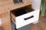 Bureau ado Sallingsund 08 | 76 x 120 x 51 cm | Chêne / Blanc / Anthracite | 1 porte, 1 tiroir, 2 niches