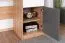 Bureau ado Sallingsund 08 | 76 x 120 x 51 cm | Chêne / Blanc / Anthracite | 1 porte, 1 tiroir, 2 niches