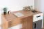 Bureau ado Sallingsund 08 | 76 x 120 x 51 cm | Chêne / Blanc / Anthracite | 1 porte, 1 tiroir, 2 niches