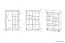 Armoire à glace Brovst 05, Couleur : Chêne - Dimensions : 140 x 92 x 40 cm (H x L x P), avec 2 portes et 8 compartiments