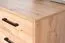 Bureau Pandrup 23 | Chêne & Noir | 75 x 120 x 51 cm | 1 porte, 1 tiroir, 2 niches