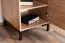 Bureau Pandrup 23 | Chêne & Noir | 75 x 120 x 51 cm | 1 porte, 1 tiroir, 2 niches