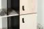 Armoire pour chambre ado Aalst 05 | Design chêne, crème et noir | 190 x 60 x 40 cm